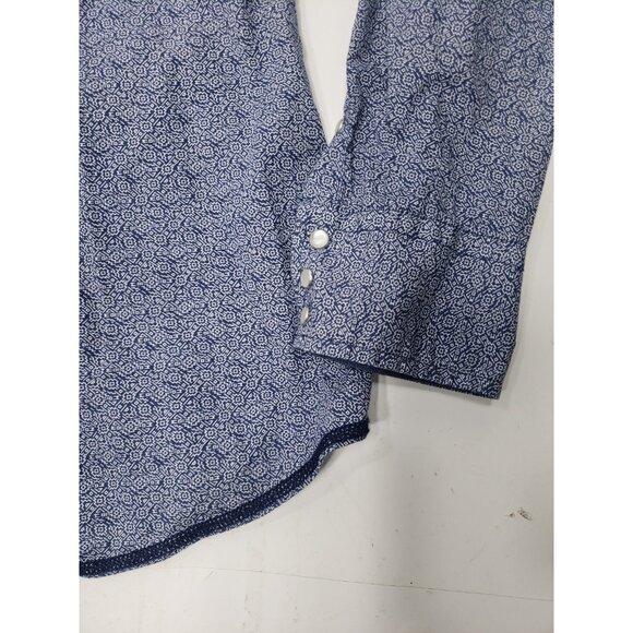 Roper Wear The West Shirt Mens XL Pearl Snap Long Sleeve With Chest Pockets - Picture 8 of 11